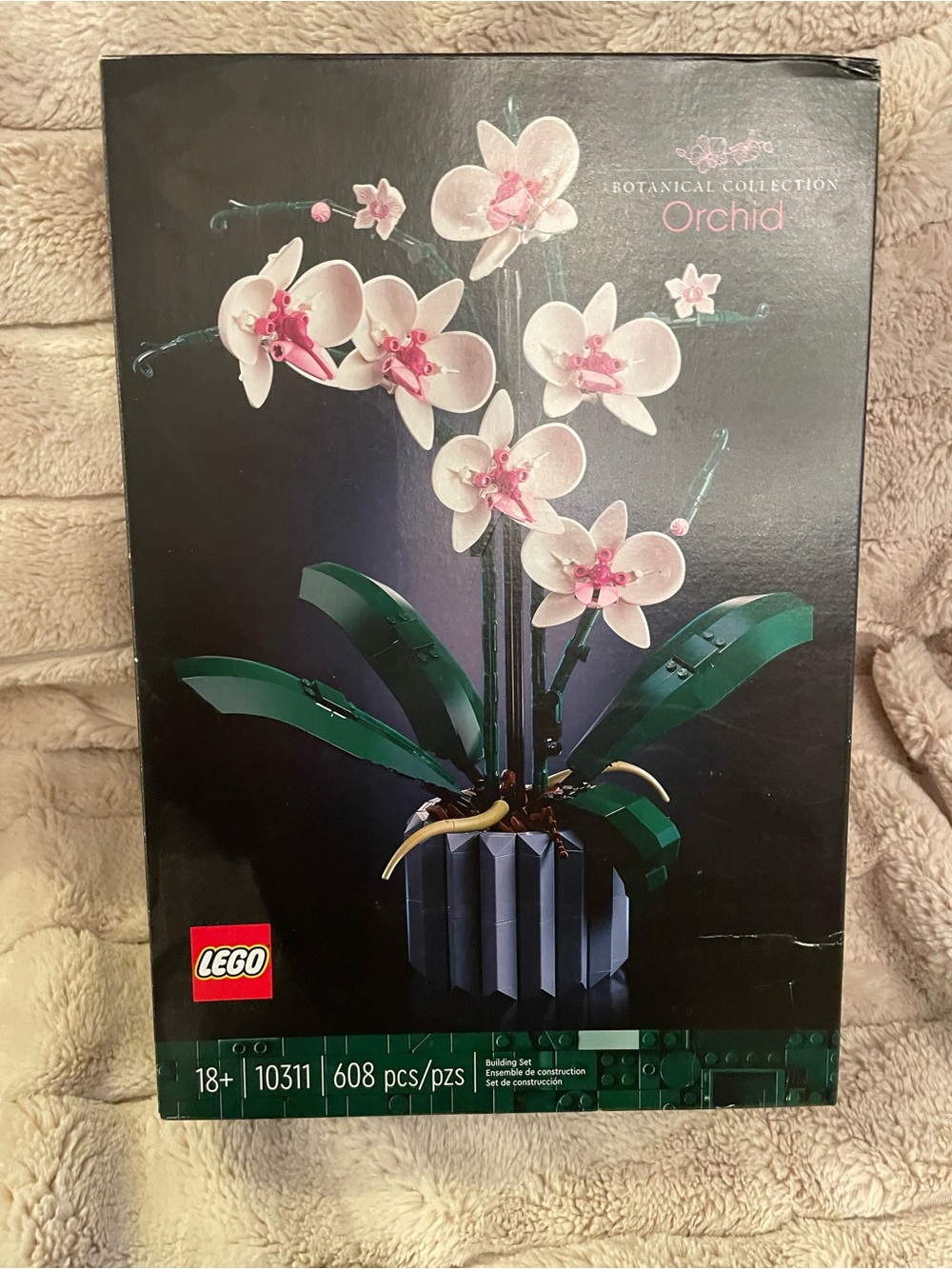 LEGO Orchid Botanical Collection - White and Pink Flower Display